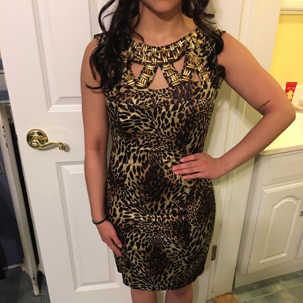 Animal print party dress!